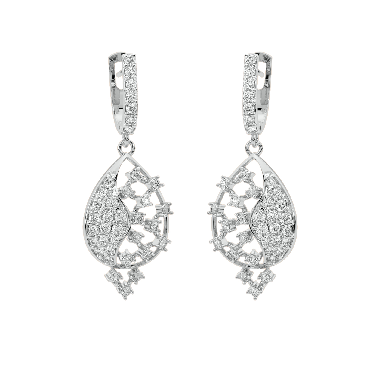 Franz Round Diamond Earrings